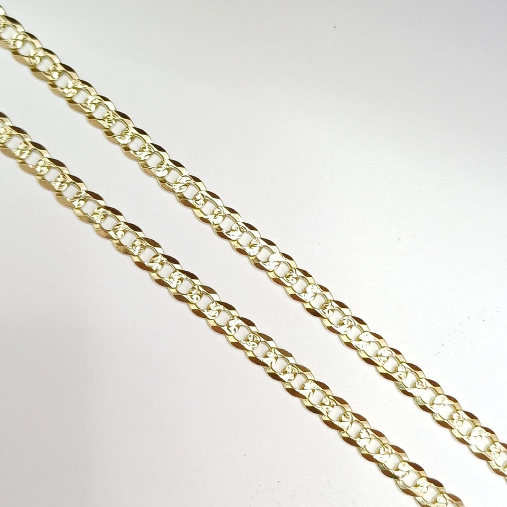 CADENA BARBADA DIAMANTADA 12.01GR 60 CM CM (NUEVO)