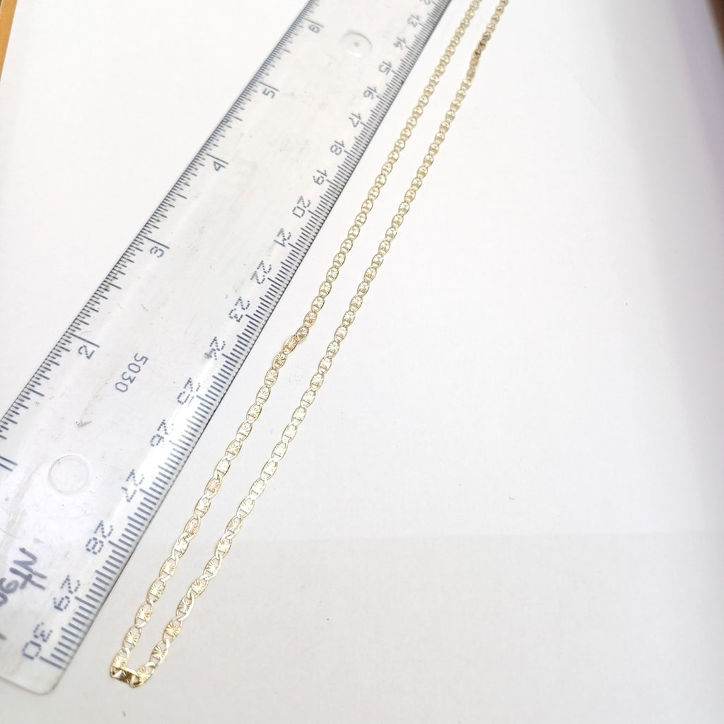 CADENA TEJIDO MARINERO 3.81GR 60 CM (NUEVO)