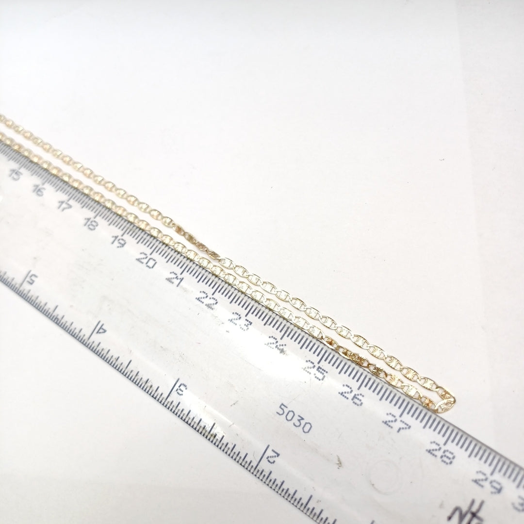 CADENA TEJIDO MARINERO 3.61GR 55 CM (NUEVO)