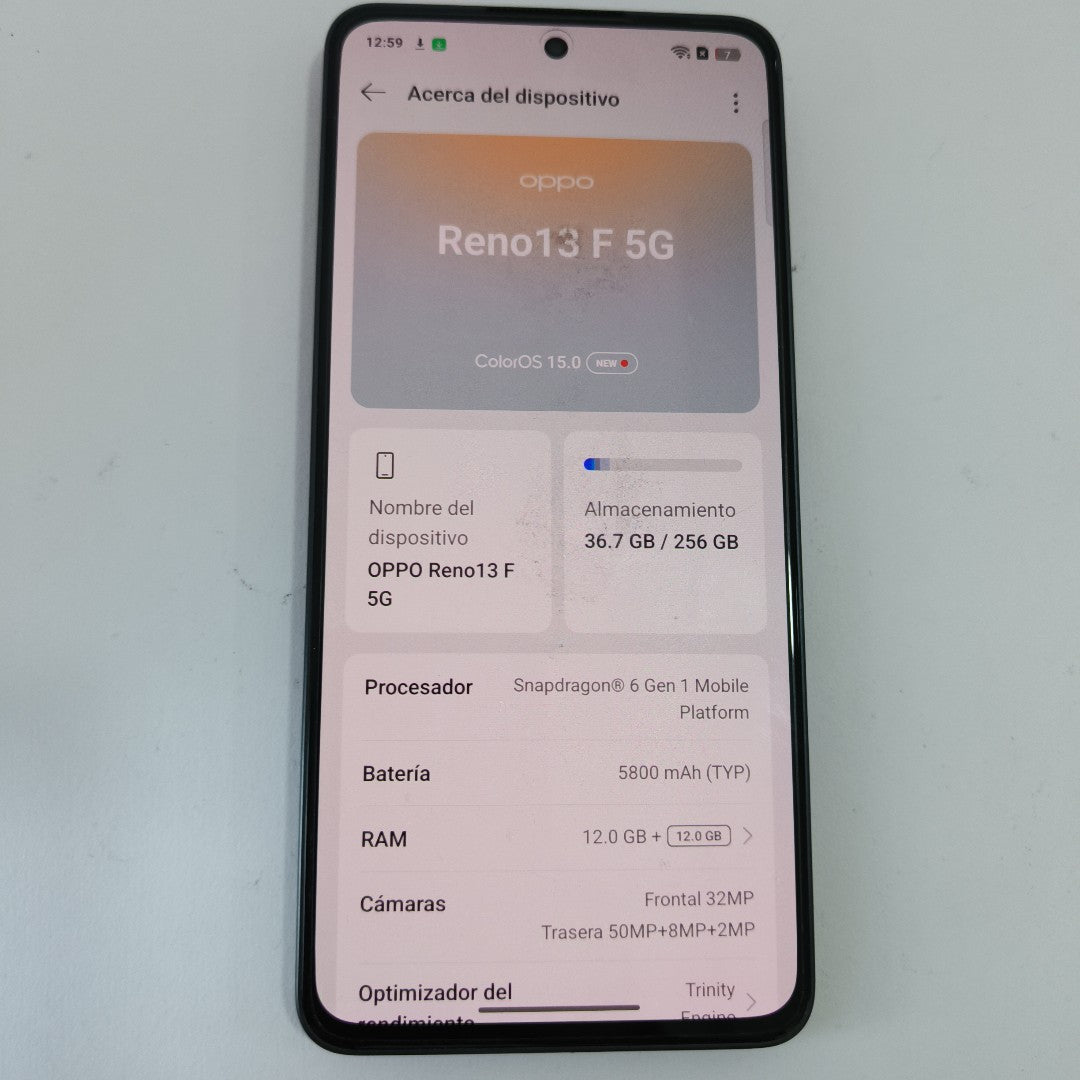 CELULAR OPPO  RENO 13F 5G CPH2699 (2025) 256 GB 12 GB RAM (SEMINUEVO)