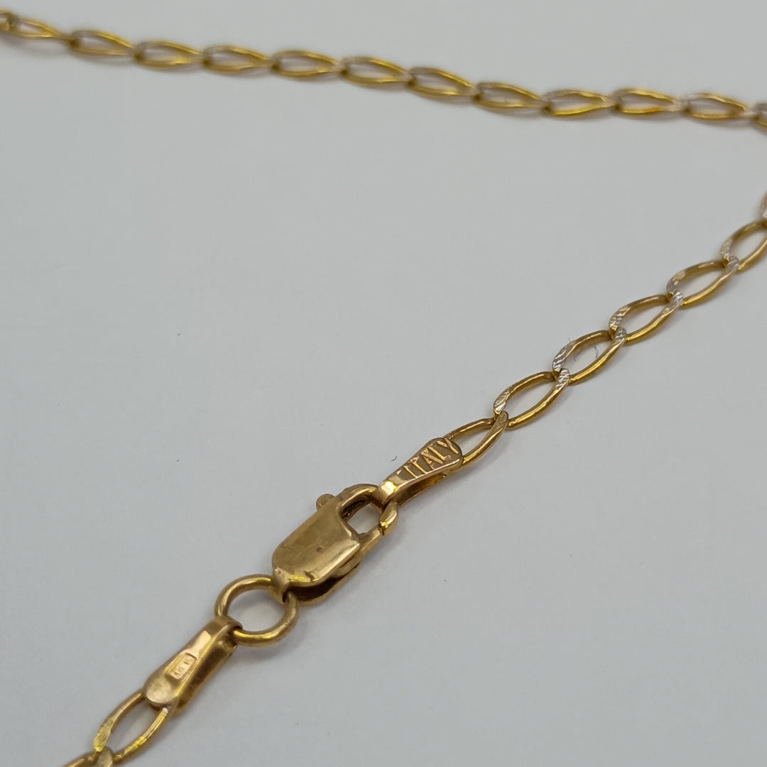 CADENA,CRUCIFIJO ORO 14 K 7,40 GRMS (SEMINUEVO)