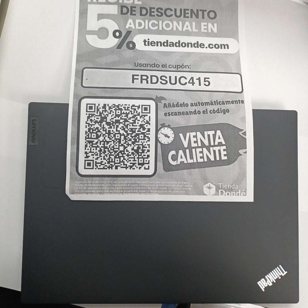 LAPTOP LENOVO THINKPAD T14 GEN 4 (2023) 512 GB SSD 16 GB RAM (SEMINUEVO)