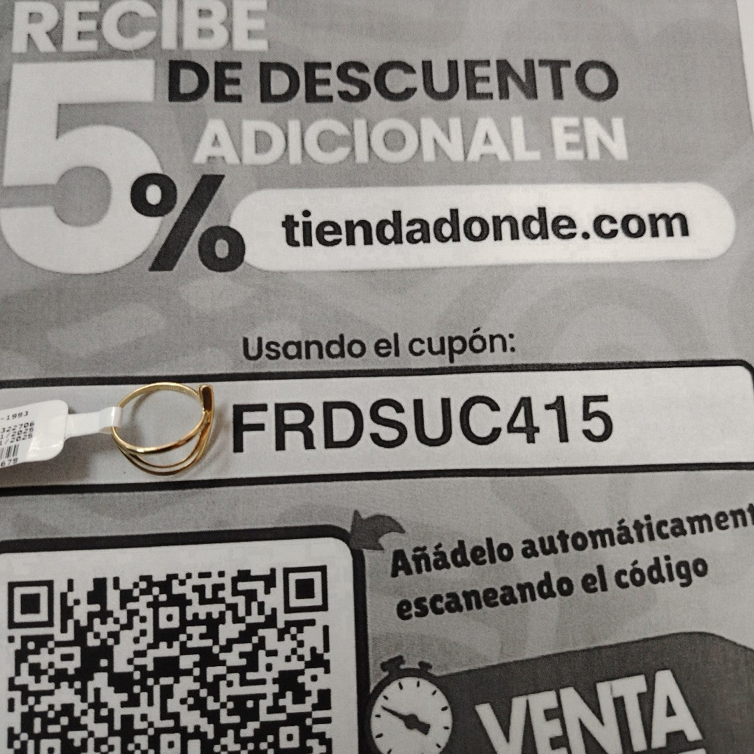 ANILLITO. ORO. 14 K 2.2 GRMS (SEMINUEVO)