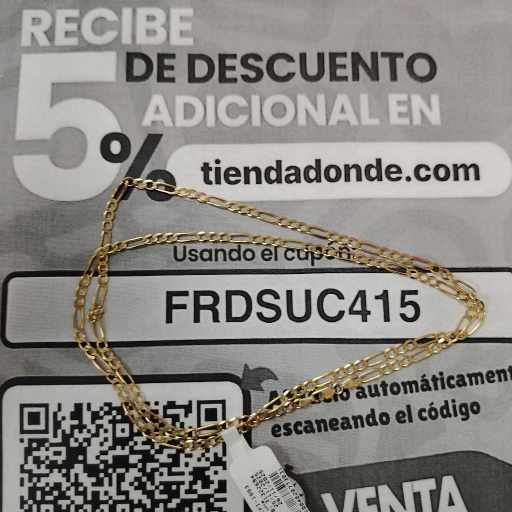 CADENA. ORO. 14 K 9.8 GRMS (SEMINUEVO)