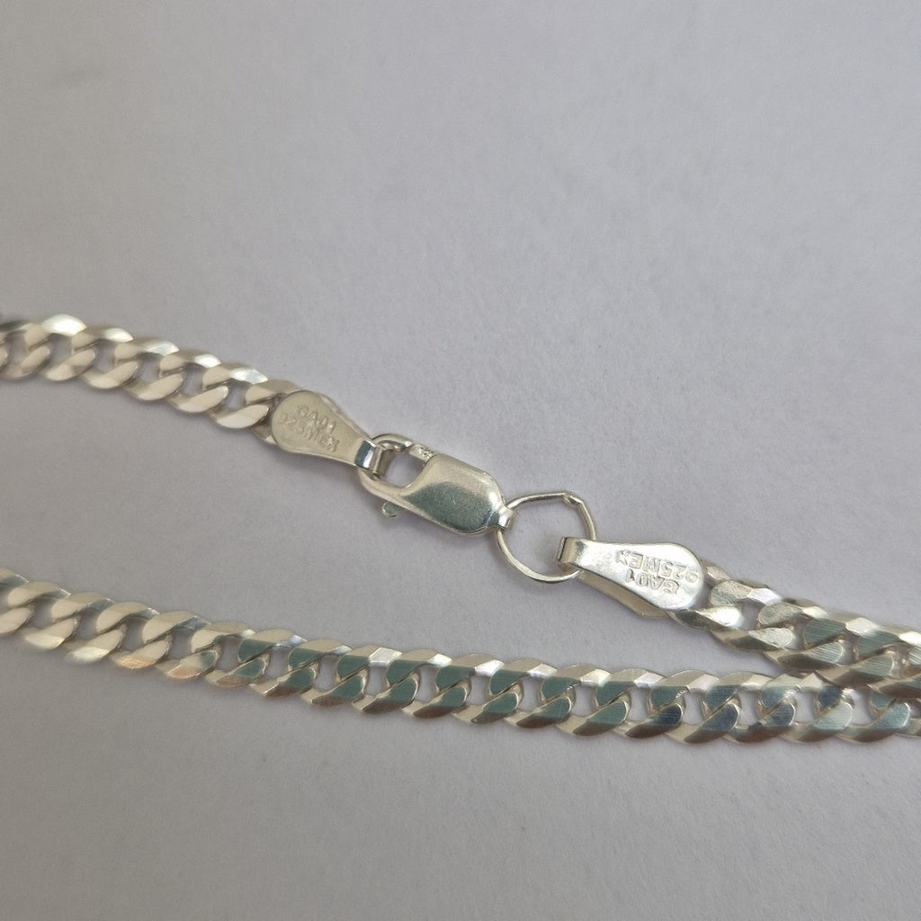 CADENA BARBADA PLATA .925 12.6G (NUEVO)