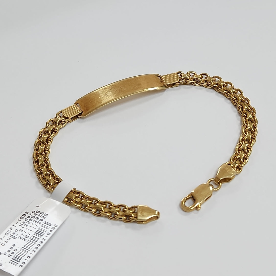 K1 12,20 GRMS 18 K ESPECIFICACIONES COMPLEMENTARIAS ESCLAVA ORO 18K GASTADA MAL (SEMINUEVO)