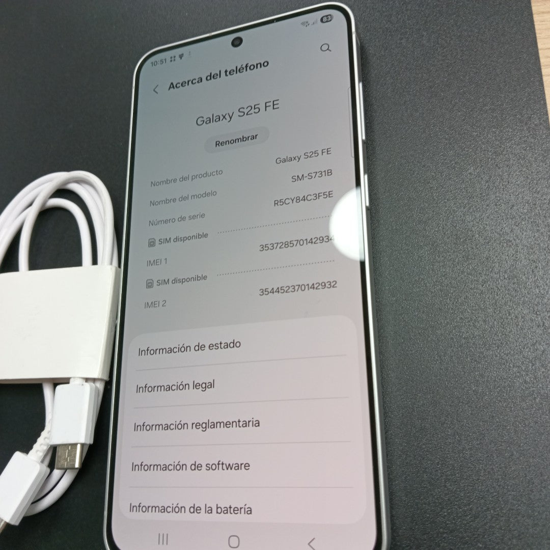 CELULAR SAMSUNG GALAXY S25 FE SM-S731B (2025) 256 GB 8 GB RAM