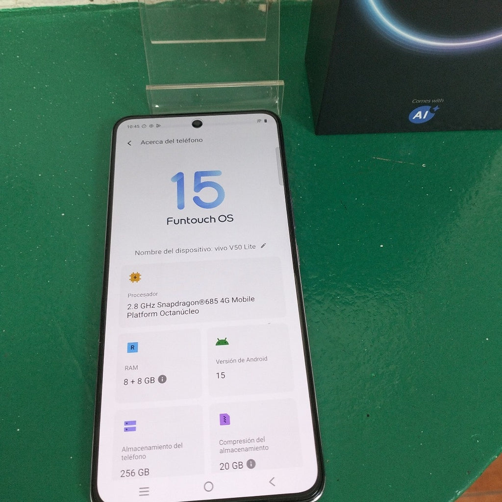CELULAR VIVO V50 LITE V2441 (2025) 256 GB 8 GB RAM (SEMINUEVO)