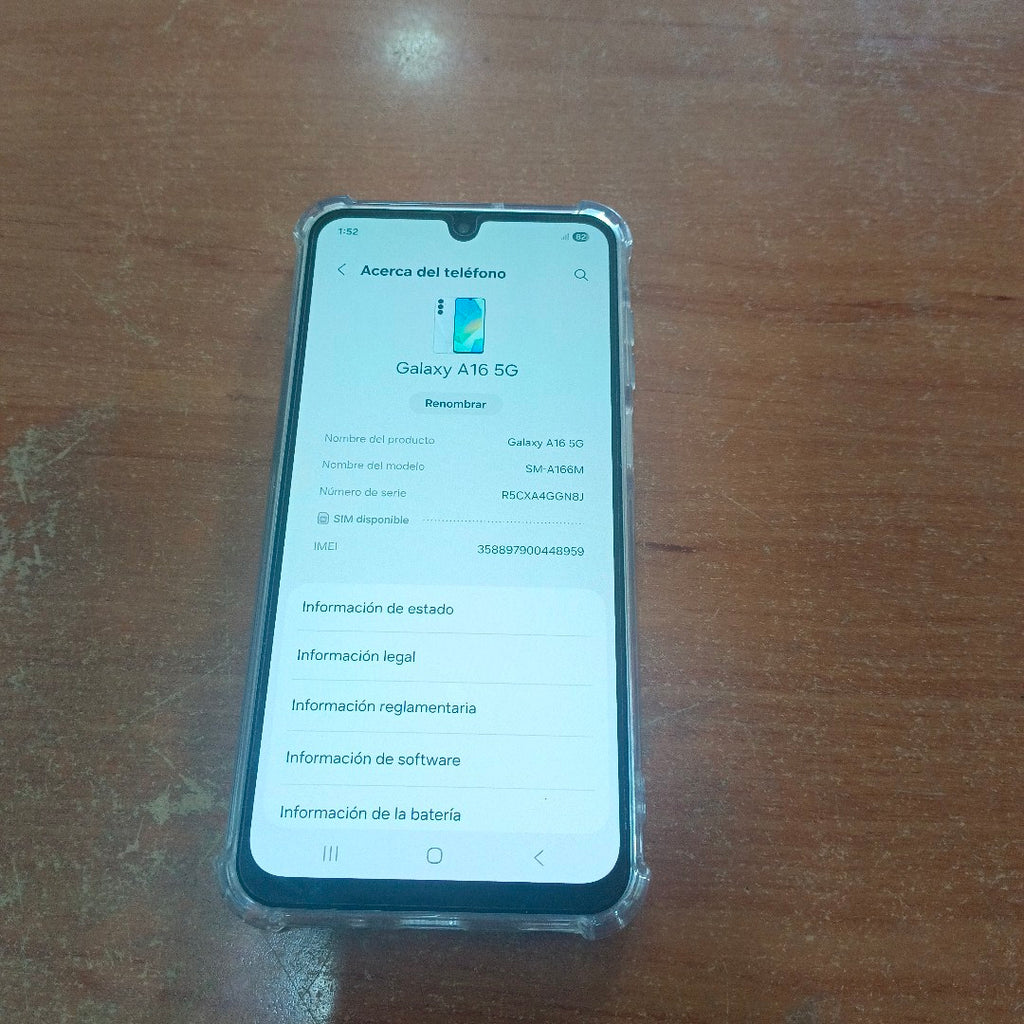 CELULAR SAMSUNG GALAXY A16 5G SM-A166M (2024) 128 GB 4 GB RAM (SEMINUEVO)