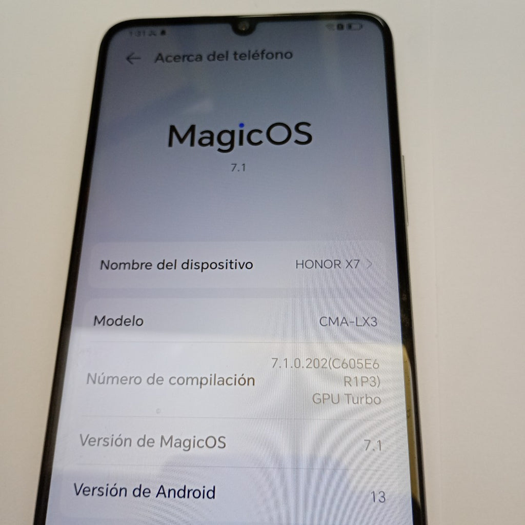 CELULAR HONOR X7 CMA-LX3 128 GB 6 GB RAM (SEMINUEVO)