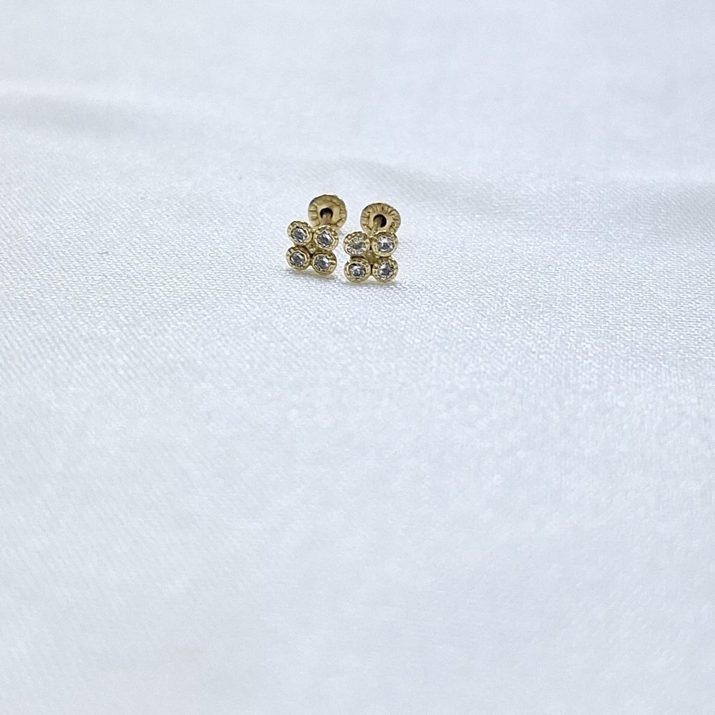 BROQUELES ORO 14K 1 (NUEVO)