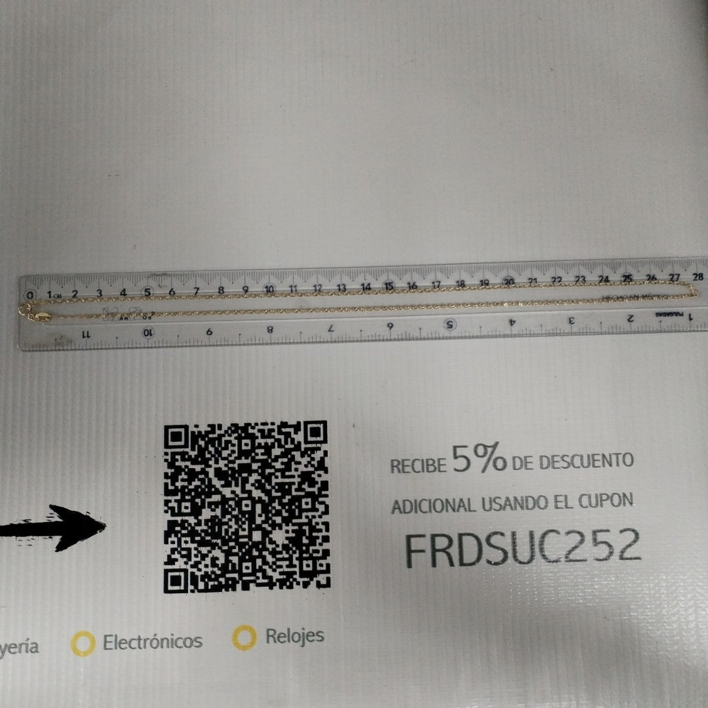 CADENA TEJIDO MARINERO 2.21GR 55 CM (NUEVO)