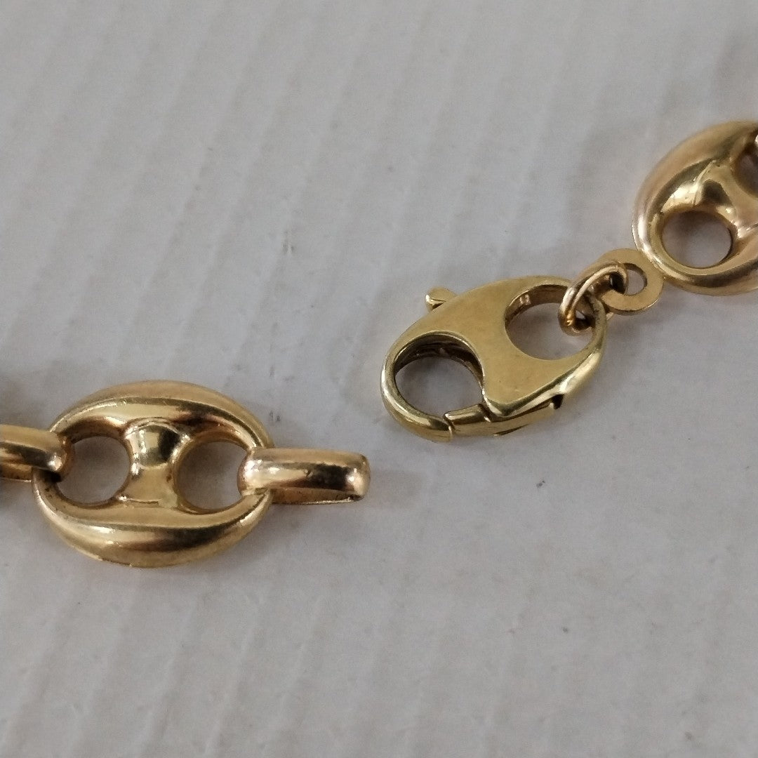 K1 35,30 GRMS 14 K ESPECIFICACIONES COMPLEMENTARIAS CADENA TEJIDO GUCCI GASTA (SEMINUEVO)