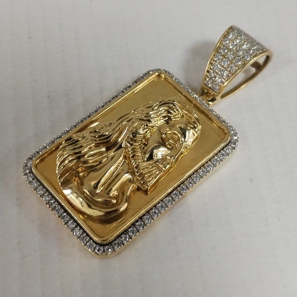 K1 20,90 GRMS 18 K ESPECIFICACIONES COMPLEMENTARIAS DIJE ROSTRO DE CRISTO CON C (SEMINUEVO)