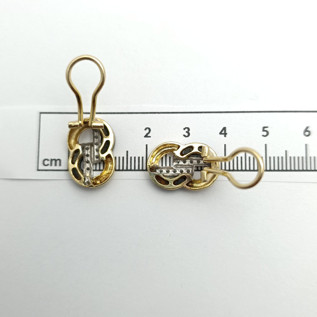 ARETES PAR ORO 14 K 6,40 GRMS (SEMINUEVO)