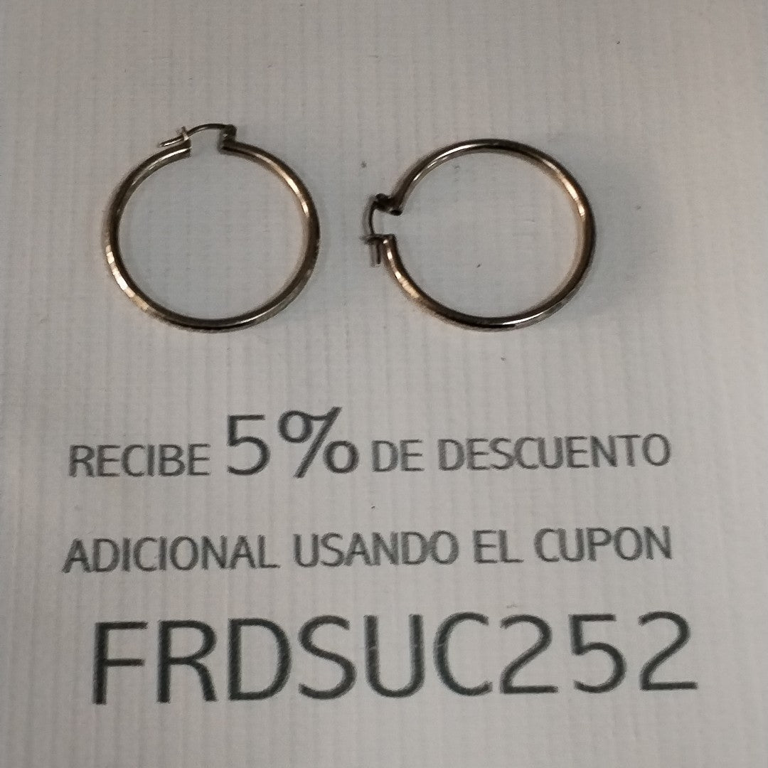 ARRACADAS PAR PLATA 4,20 GRMS (SEMINUEVO)