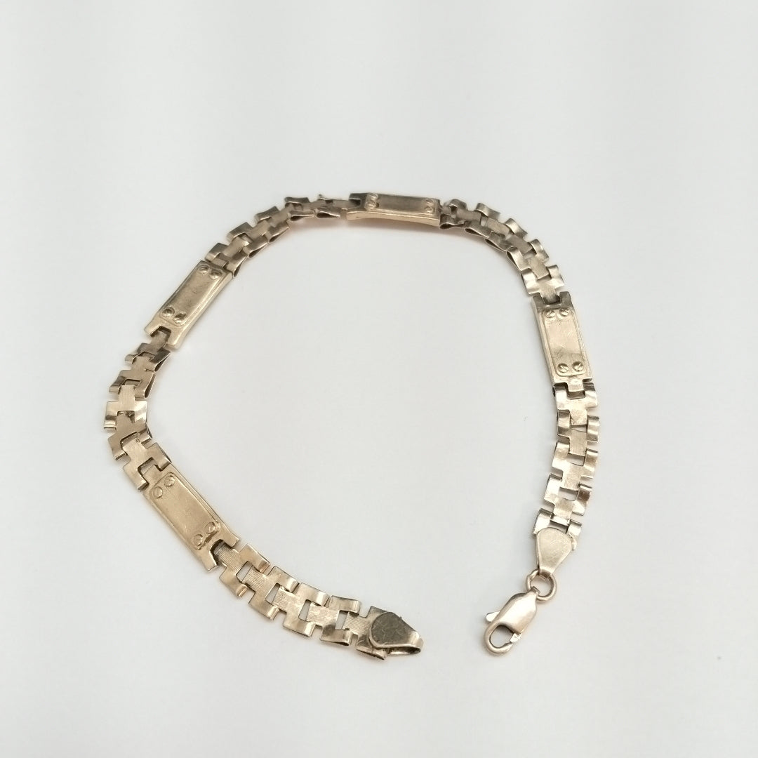 K1 7,30 GRMS 14 K ESPECIFICACIONES COMPLEMENTARIAS PULSERA TEJIDO ESPECIAL/BUEN (SEMINUEVO)