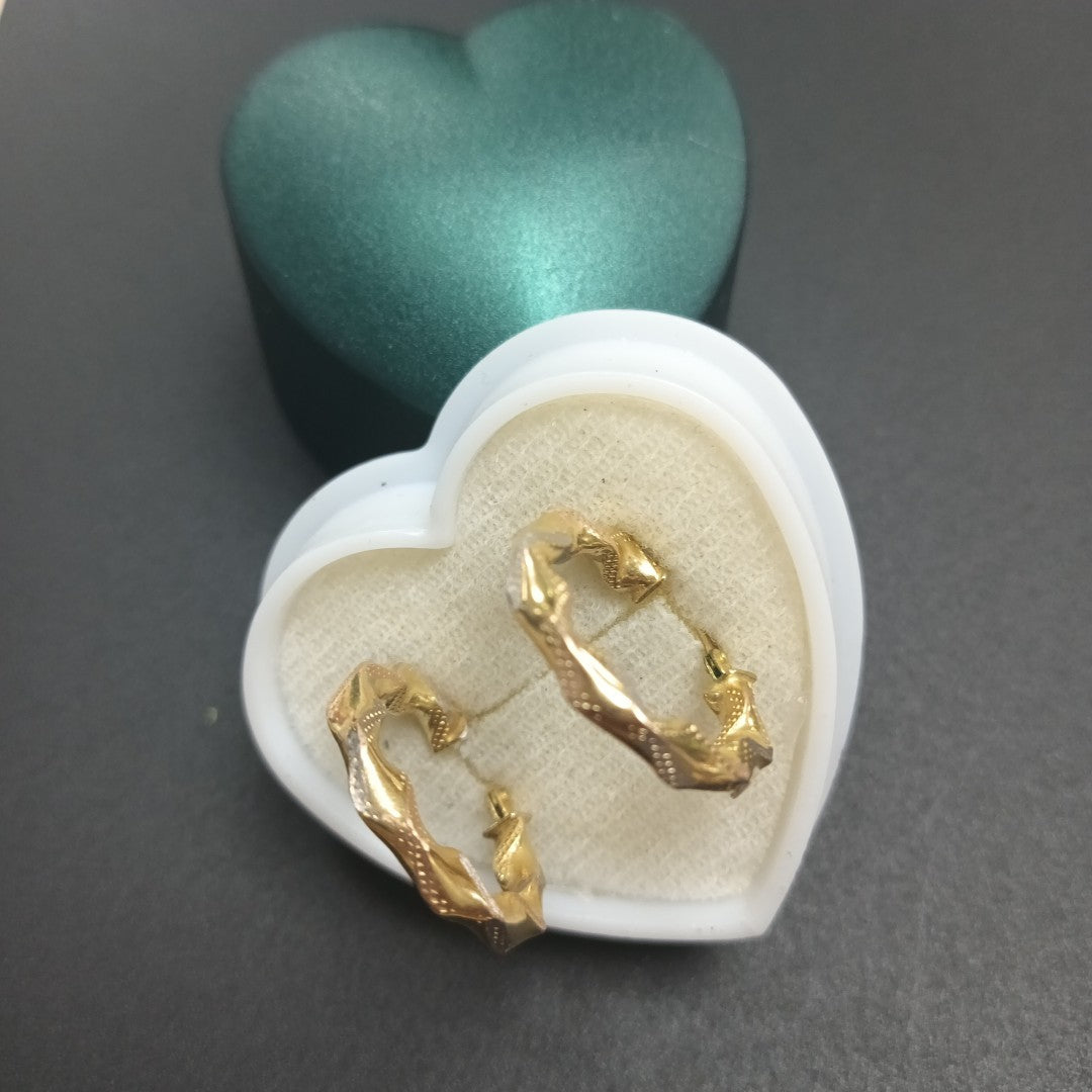 ARRACADAS PAR ORO 14 K 1.9 GRMS (SEMINUEVO)