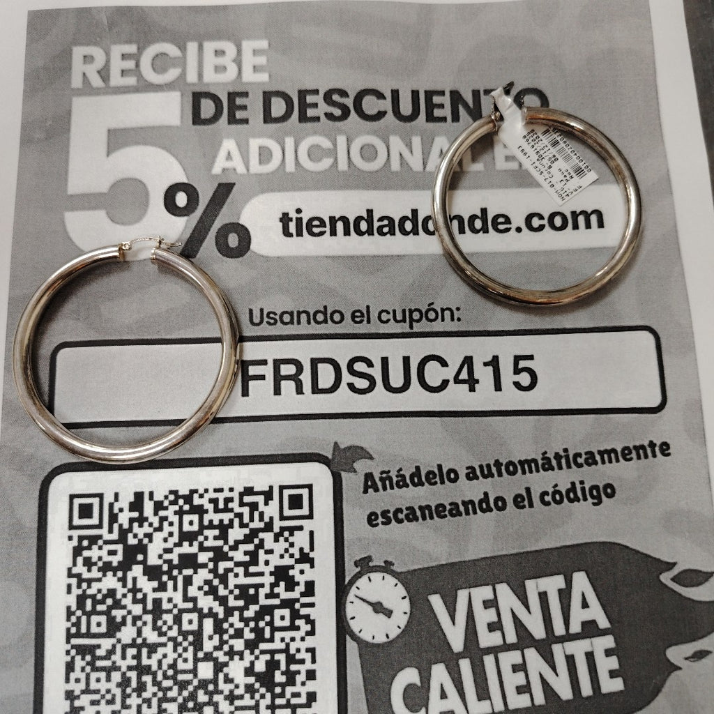 ARRACADAS PAR PLATA 12 GRMS (SEMINUEVO)