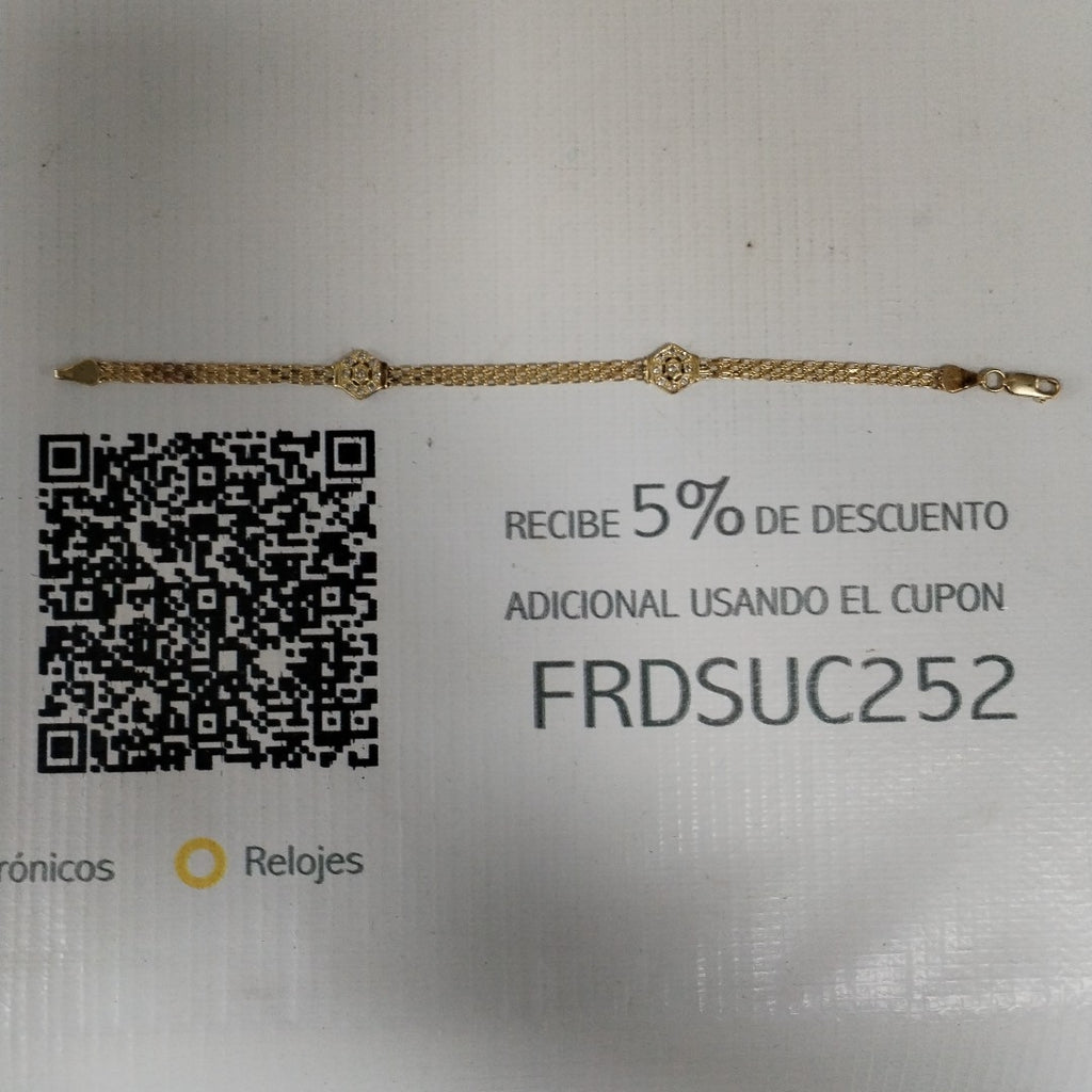 K1 5,90 GRMS 14 K ESPECIFICACIONES COMPLEMENTARIAS PULSERA TEJIDO HECHURA ESPECI (SEMINUEVO)