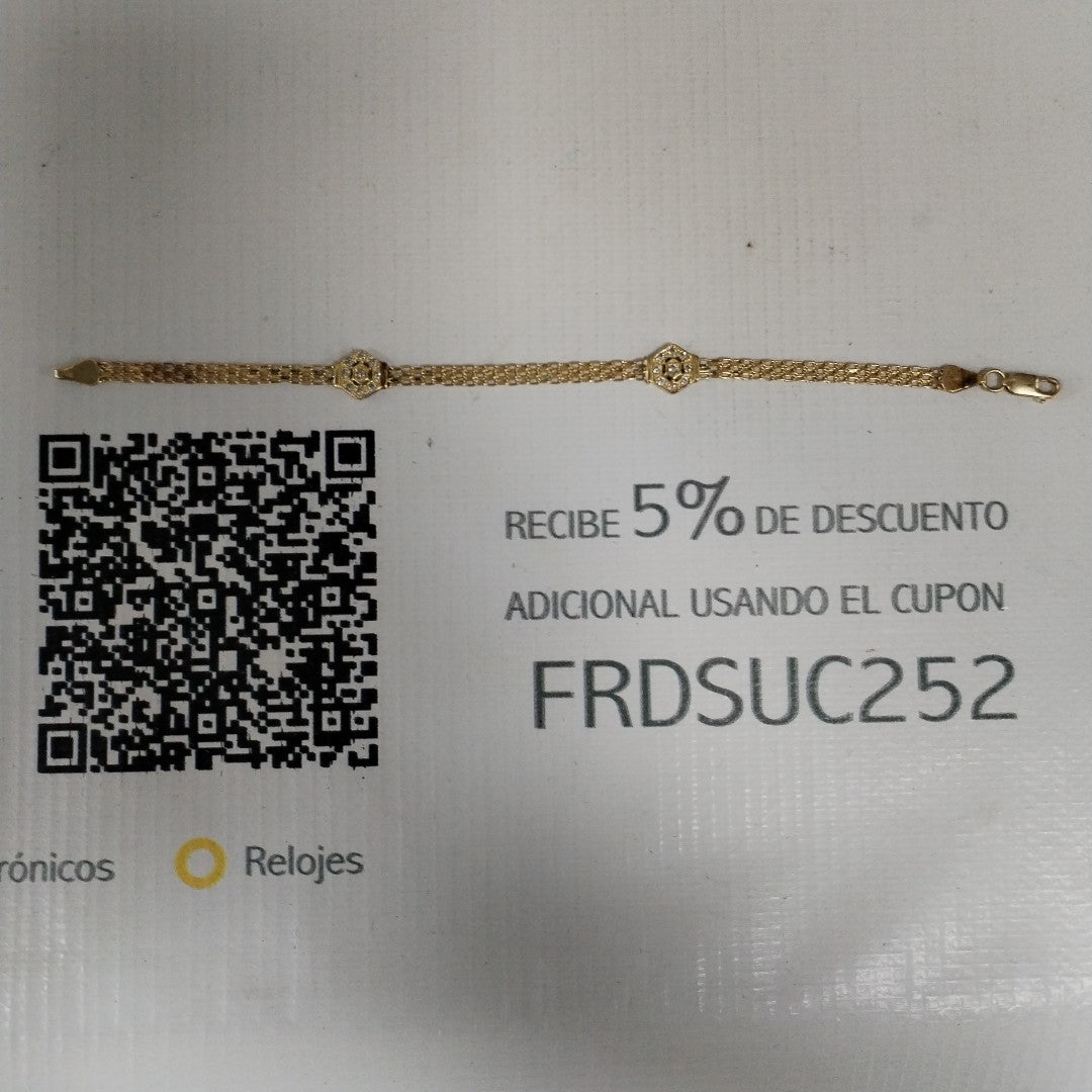 K1 5,90 GRMS 14 K ESPECIFICACIONES COMPLEMENTARIAS PULSERA TEJIDO HECHURA ESPECI (SEMINUEVO)