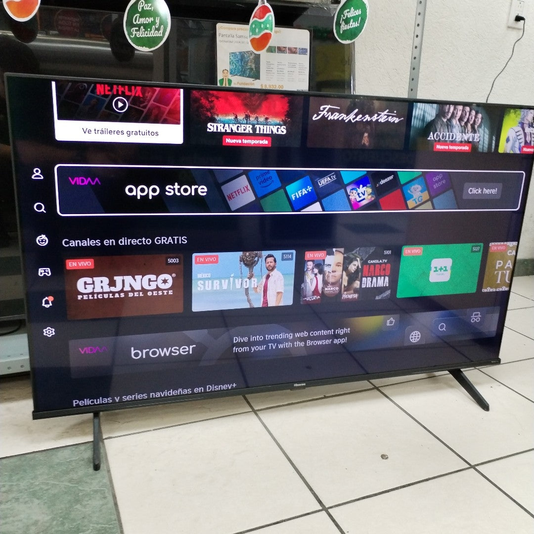 PANTALLA HISENSE 50A65KV (2024) 50" LED 4K (SEMINUEVO)