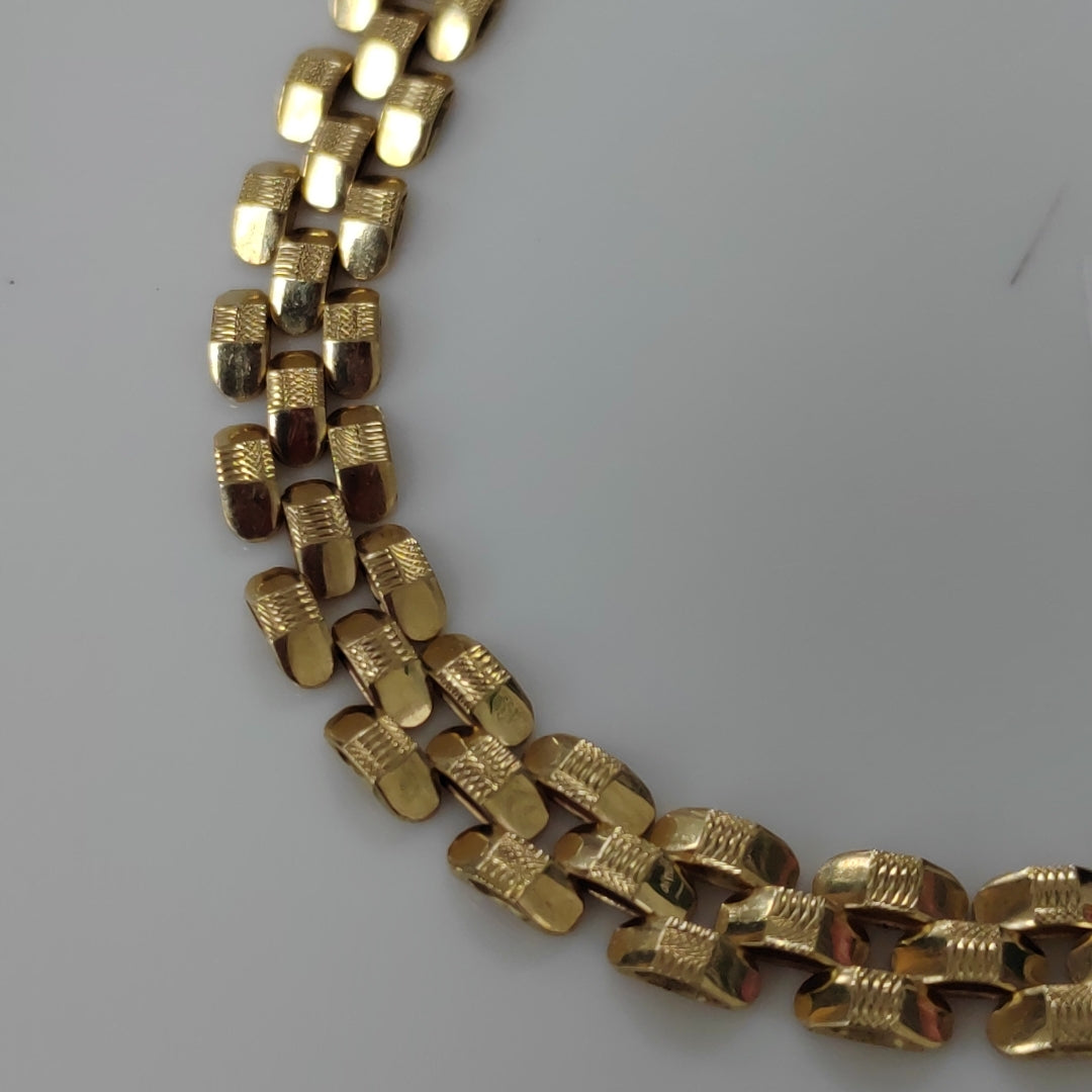 K1 12,20 GRMS 14 K ESPECIFICACIONES COMPLEMENTARIAS PULSERA TEJIDO ESPECIAL (SEMINUEVO)