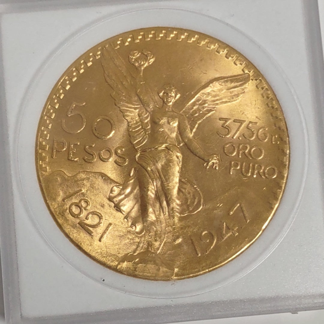 K1 41.6 GRMS 21 K IDENTIFICACIÓN MONEDA NOMINATIVA MONEDAS PESOS 50 PESO (SEMINUEVO)