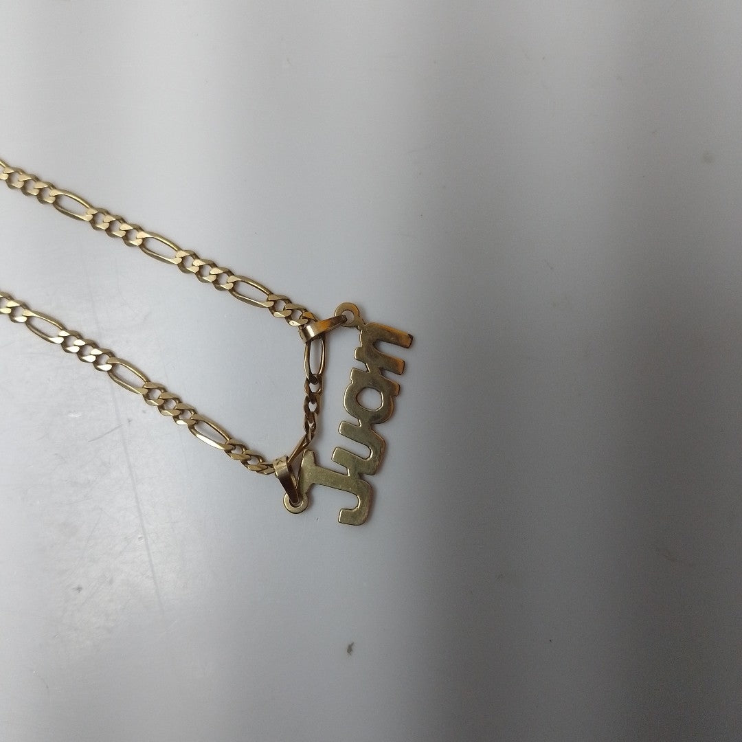 CADENA, DIJE ORO 14 K 8.8 GRMS (SEMINUEVO)