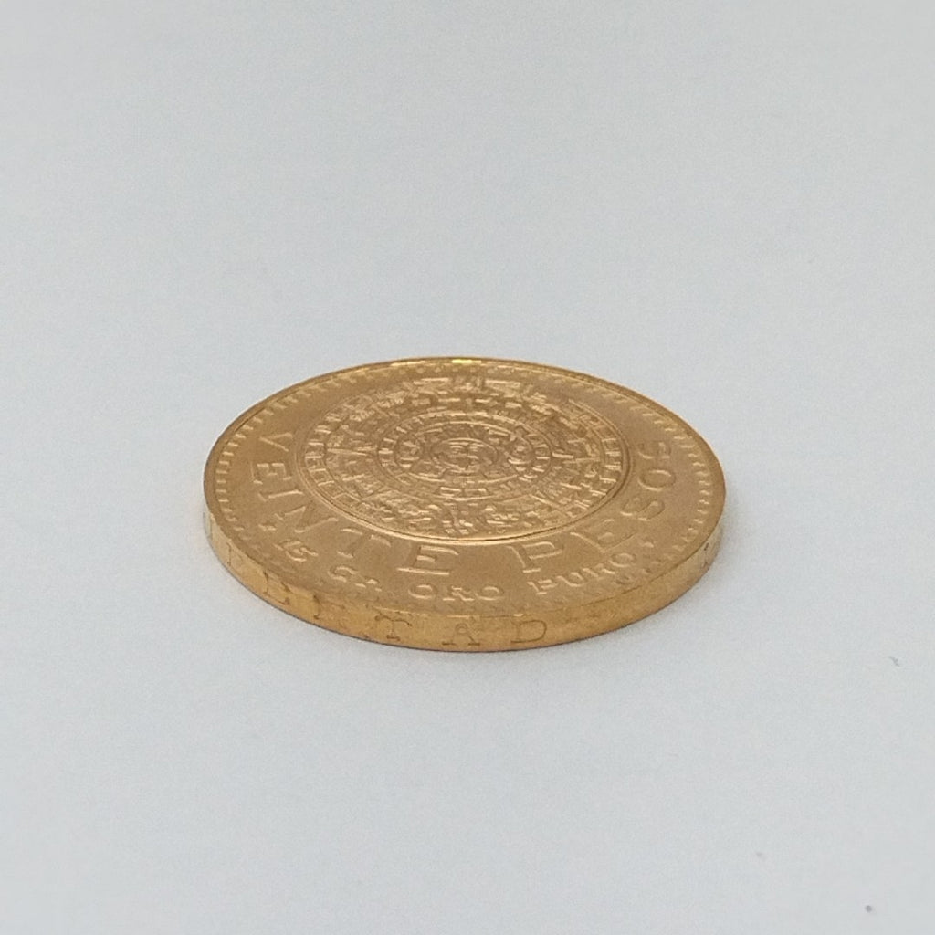 K1 16.6 GRMS 21 K IDENTIFICACIÓN MONEDA NOMINATIVA MONEDAS PESOS 20 PES (SEMINUEVO)