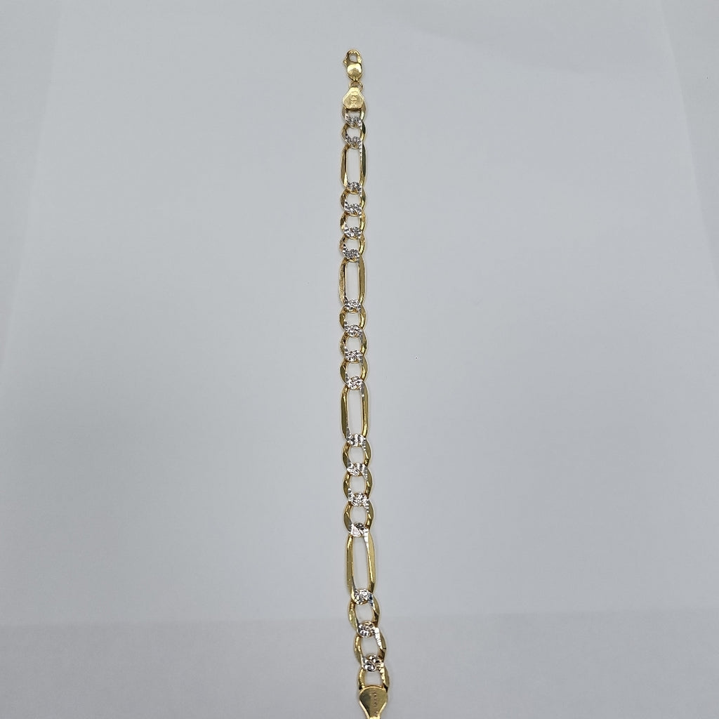 PULSERA TEJIDO 3X1 16.1G 21 CM 14K (NUEVO)