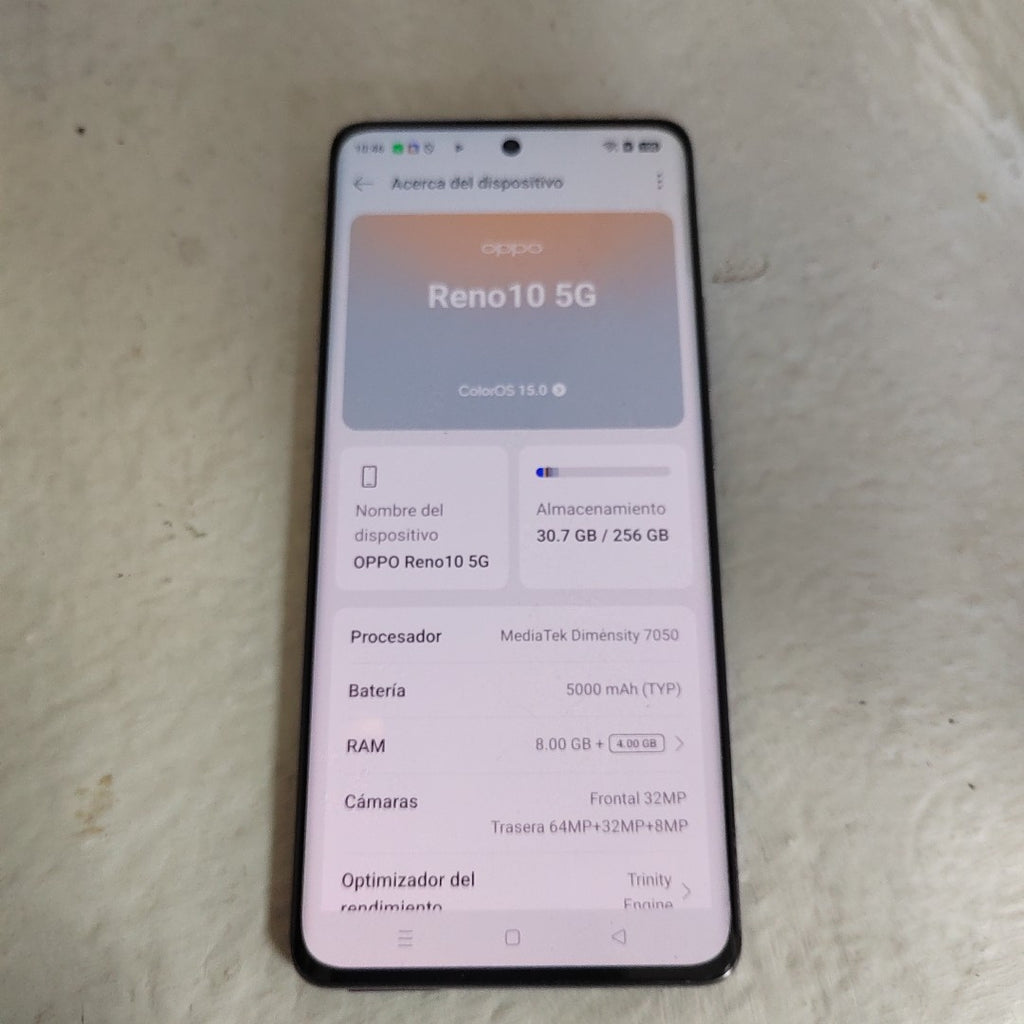 CELULAR OPPO  RENO 10 CPH2531 (2023) 256 GB 8 GB RAM (SEMINUEVO)