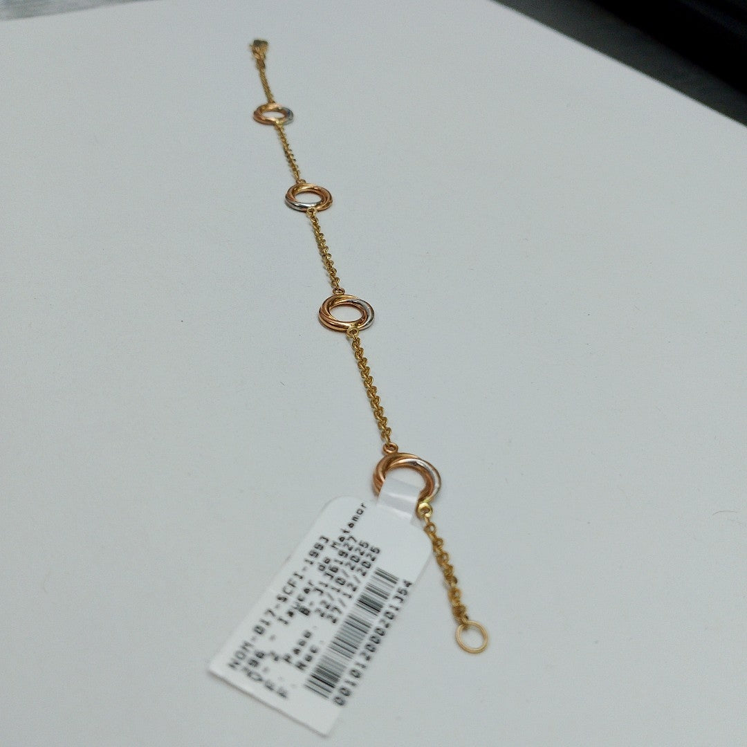 K1 2,30 GRMS 14 K ESPECIFICACIONES COMPLEMENTARIAS PULSERA CIRCULOS (SEMINUEVO)