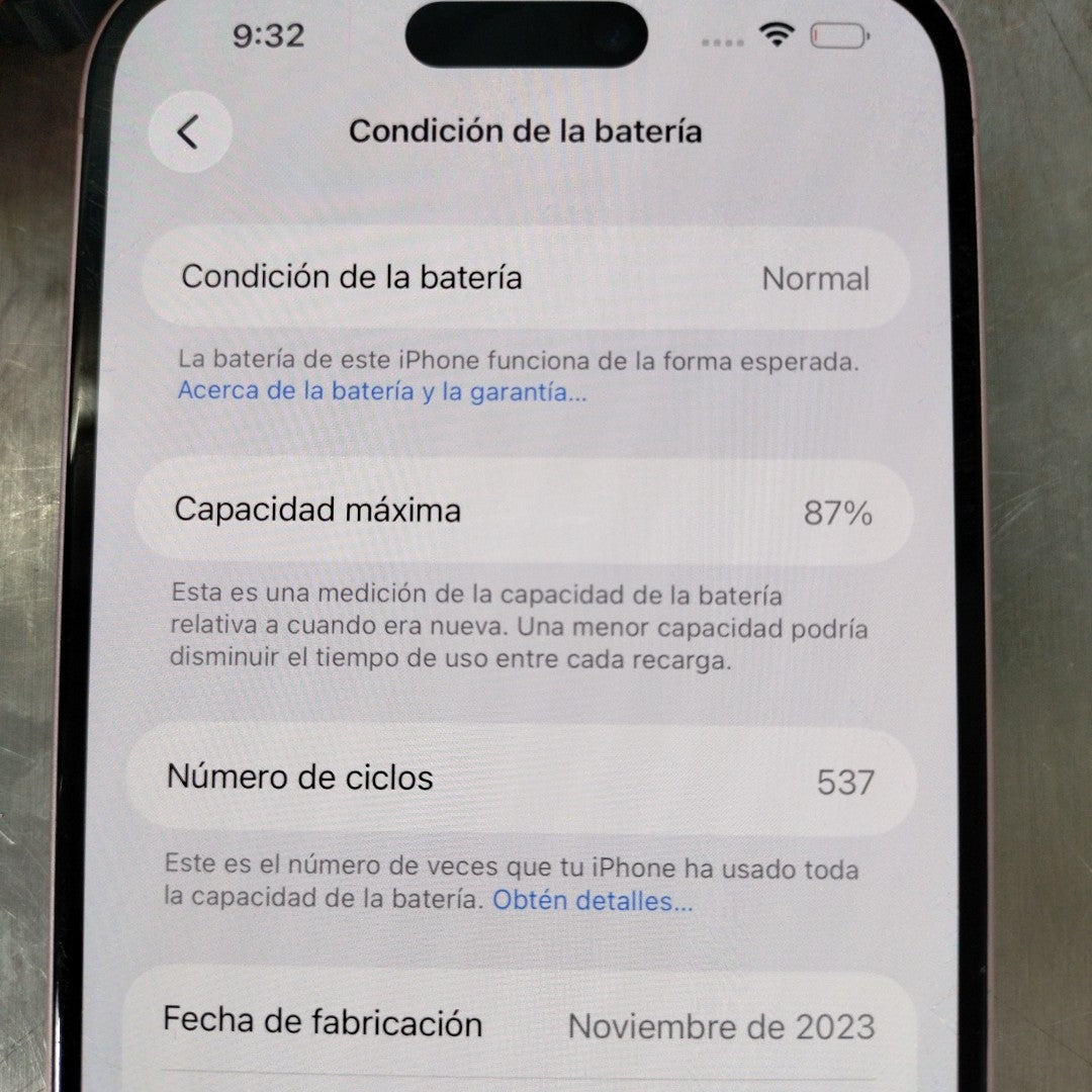 CELULAR APPLE IPHONE 15 PLUS A3093 (2023) 128 GB 6 GB RAM (SEMINUEVO)