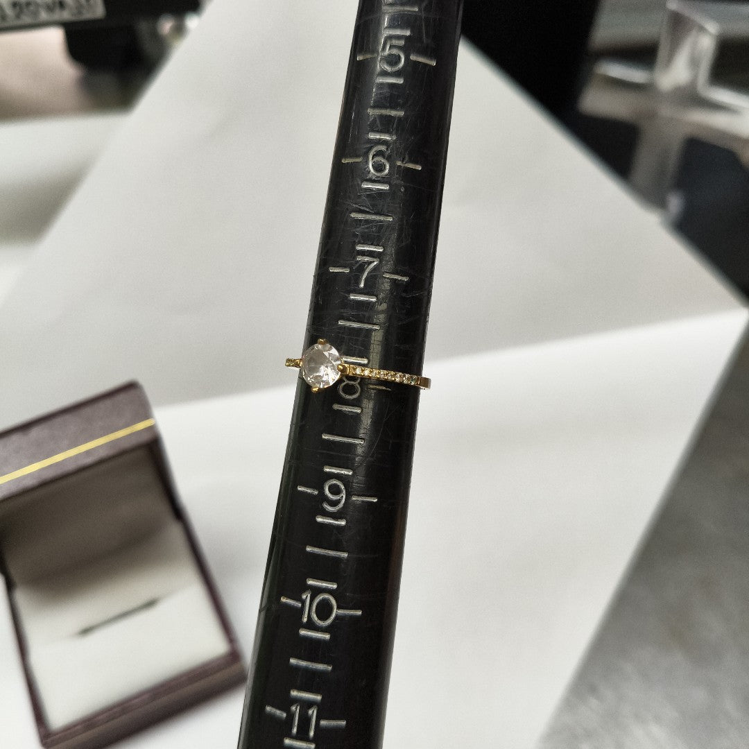 ANILLITO, SOLITARIO ORO 10 K 1.8 GRMS (SEMINUEVO)