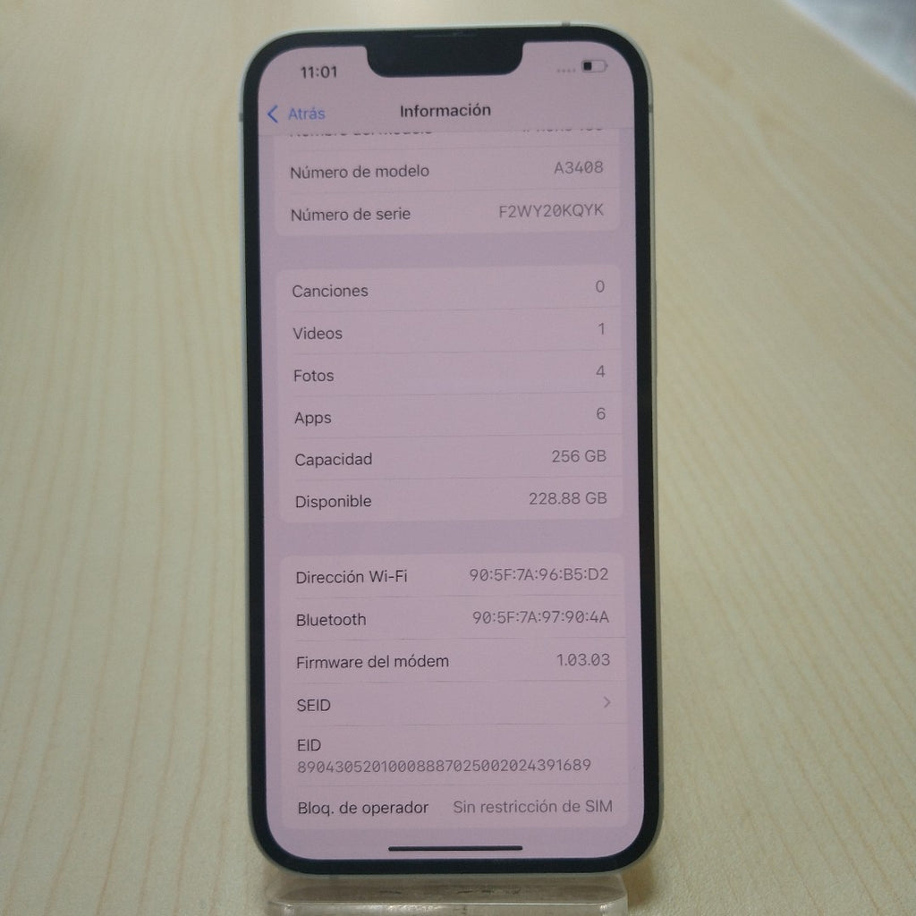 CELULAR APPLE IPHONE 16E A3408 (2025) 256 GB 8 GB RAM (SEMINUEVO)