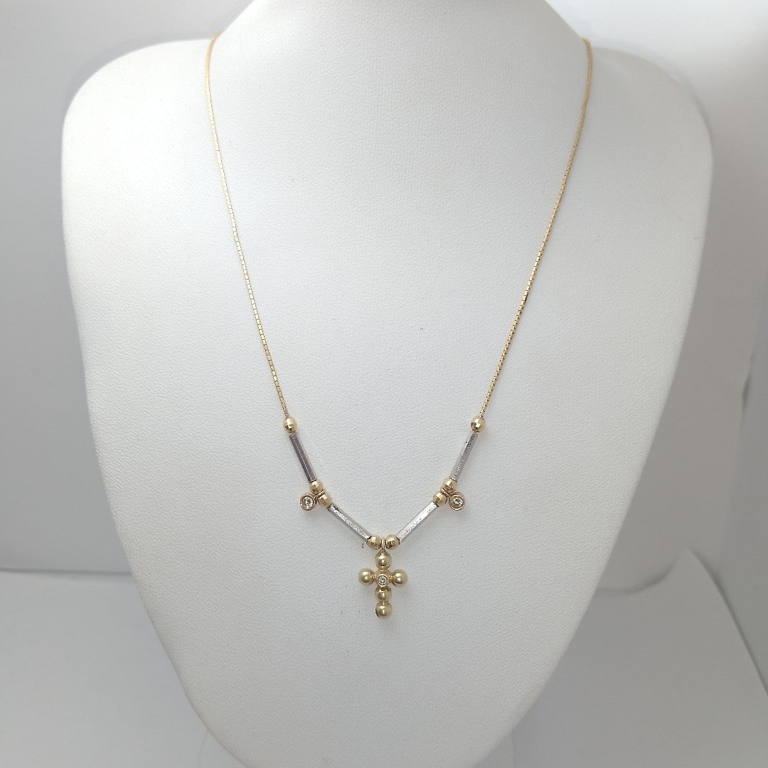 CADENA ORO COMBINADO 14 K 4.7 GRMS (SEMINUEVO)