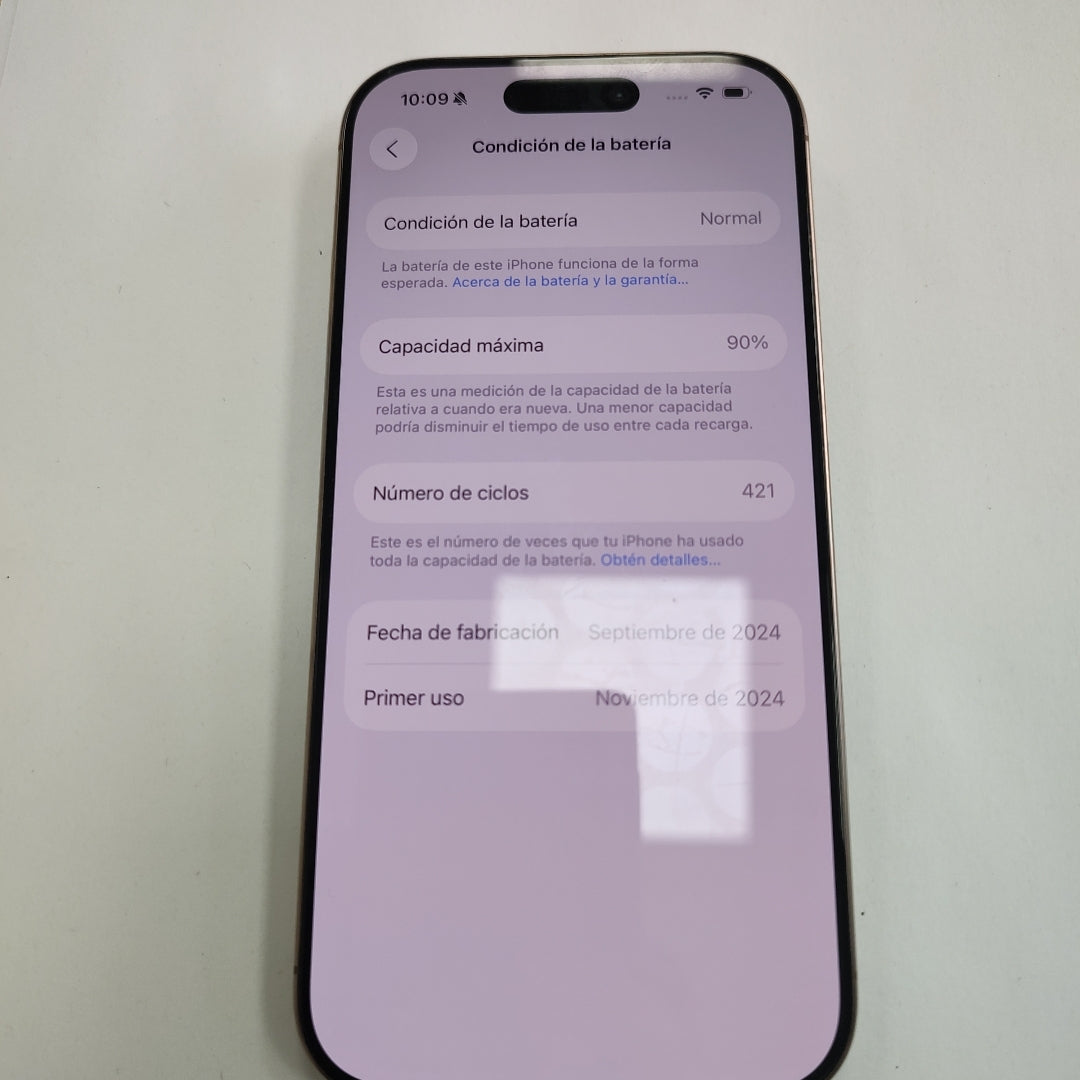 CELULAR APPLE IPHONE 16 PRO A3292 (2024) 128 GB 8 GB RAM (SEMINUEVO)