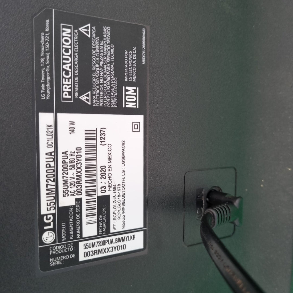 PANTALLA LG 55UM7200PUA (2020) 55" LED 4K (SEMINUEVO)