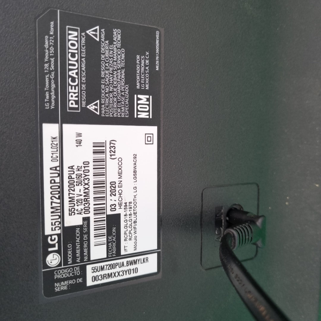 PANTALLA LG 55UM7200PUA (2020) 55" LED 4K (SEMINUEVO)