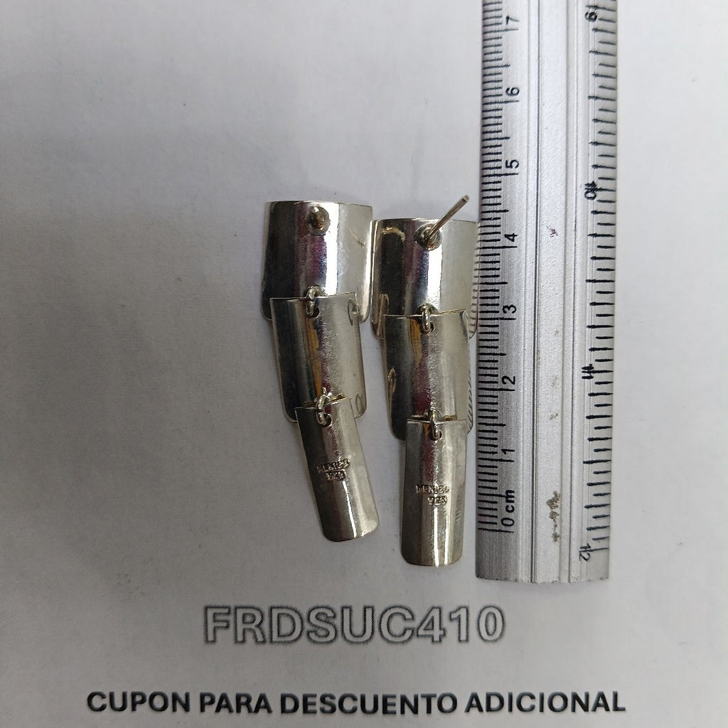 ARETES PAR PLATA 9,10 GRMS (SEMINUEVO)