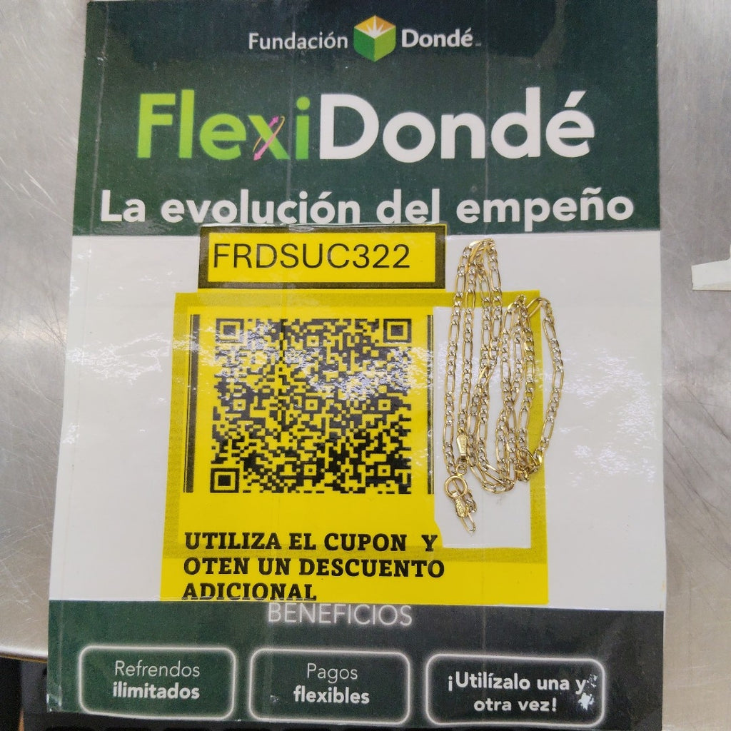 CADENA ORO 10 K 3,50 GRMS (SEMINUEVO)