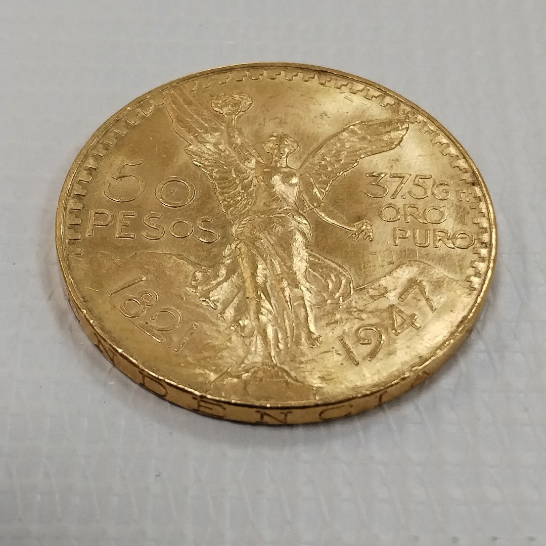 K1 41.6 GRMS 21 K IDENTIFICACIÓN MONEDA NOMINATIVA MONEDAS PESOS 50 PESO (SEMINUEVO)