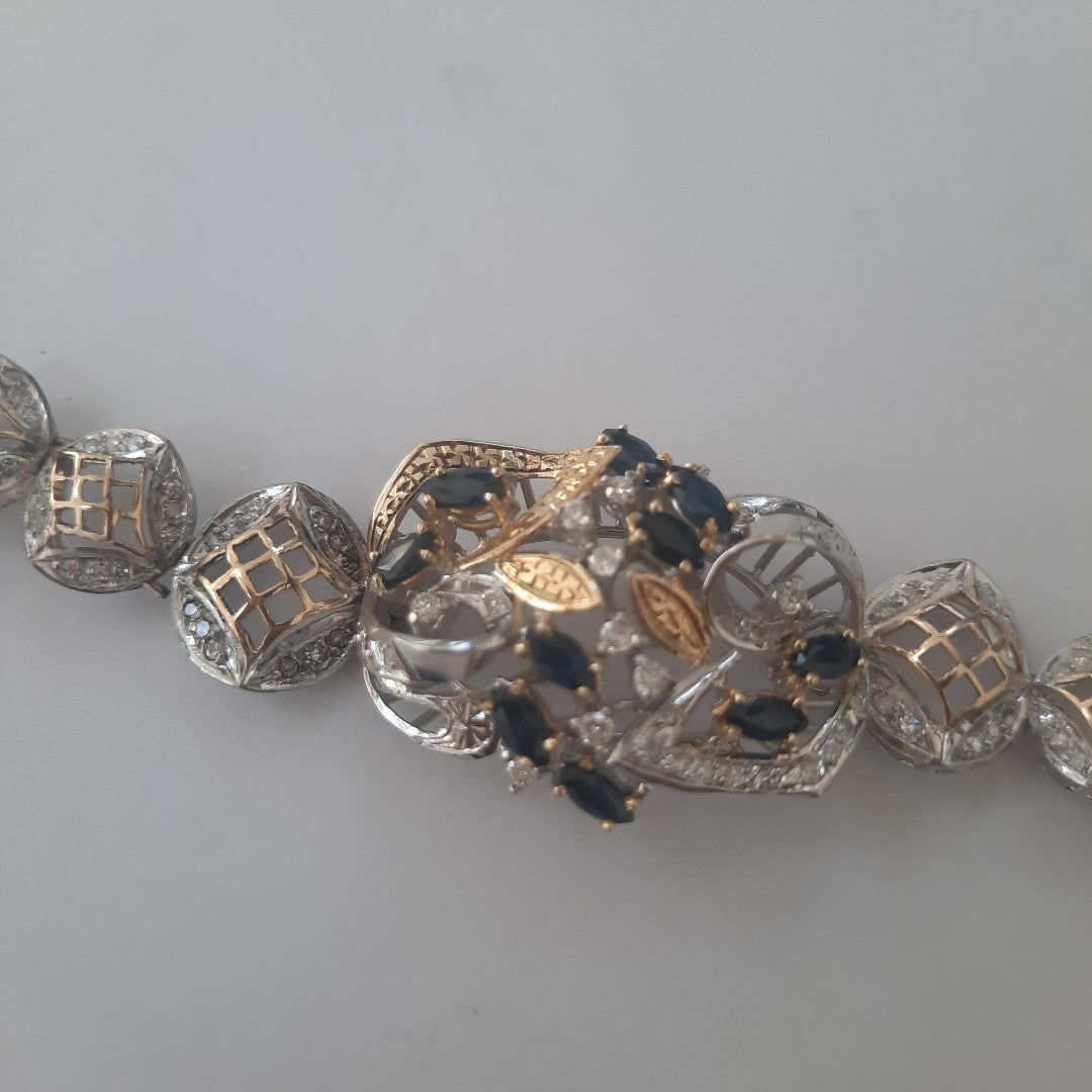 PULSERA ORO, ORO BLANCO 14 K 19.7 GRMS (SEMINUEVO)