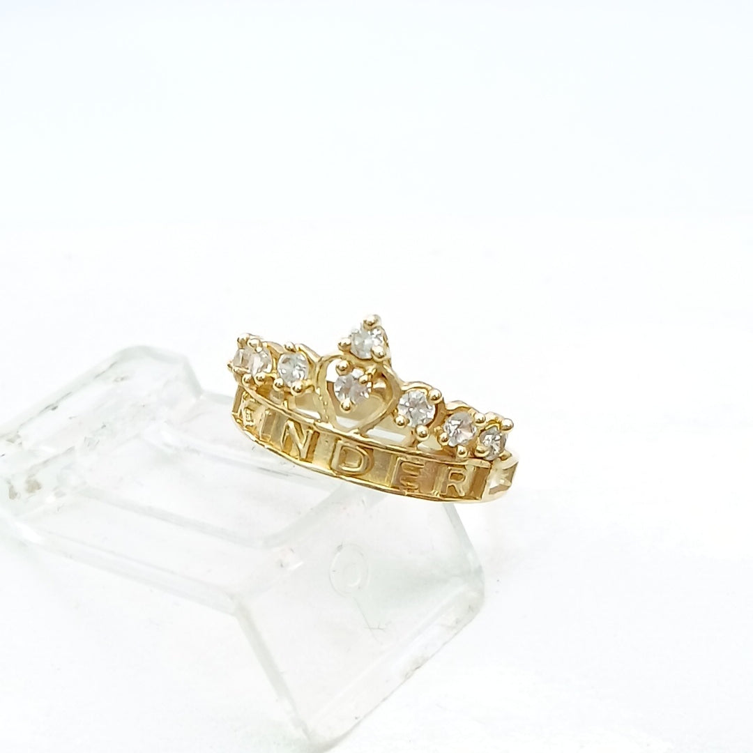 ANILLO DE GRADUACIÓN ORO 8 K 1.3 GRMS (SEMINUEVO)