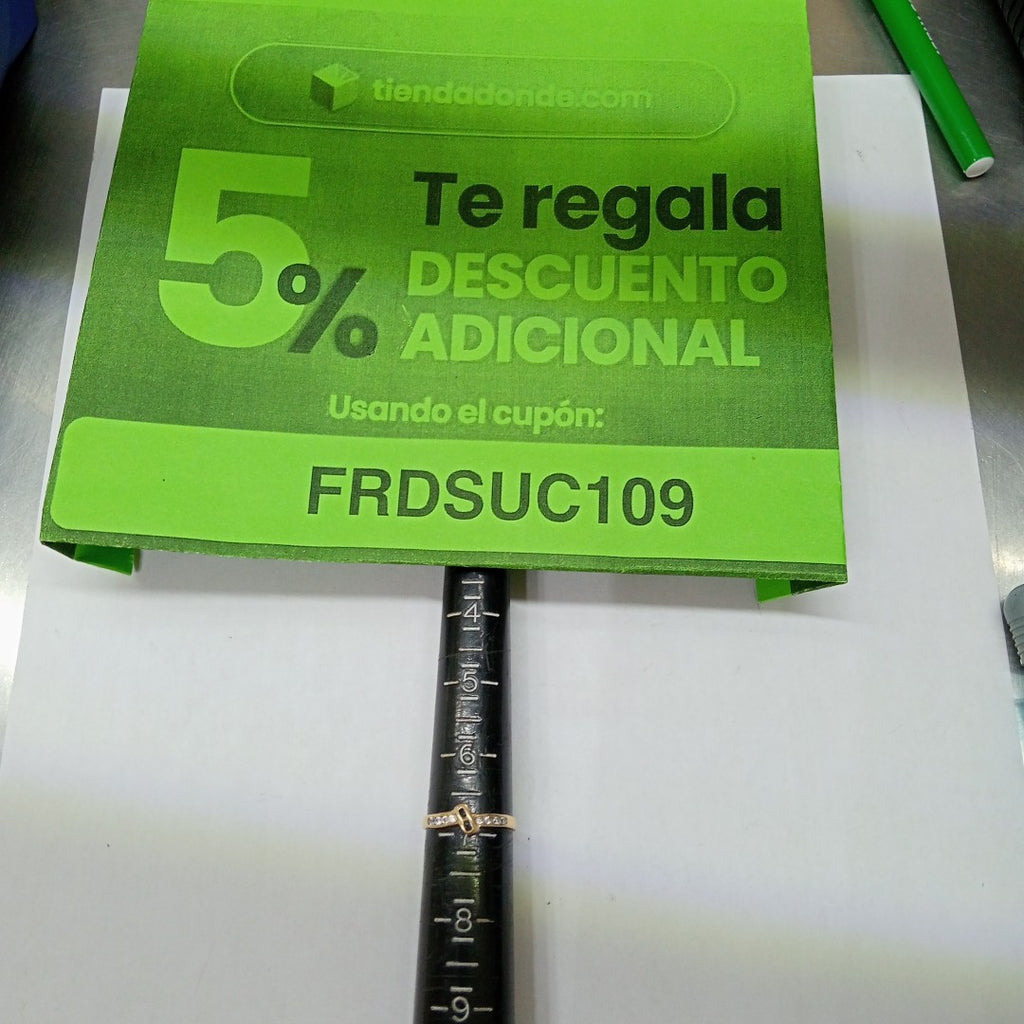 K1 1,30 GRMS 14 K ESPECIFICACIONES COMPLEMENTARIAS ANILLITO CON PIEDRA DE COLOR (SEMINUEVO)