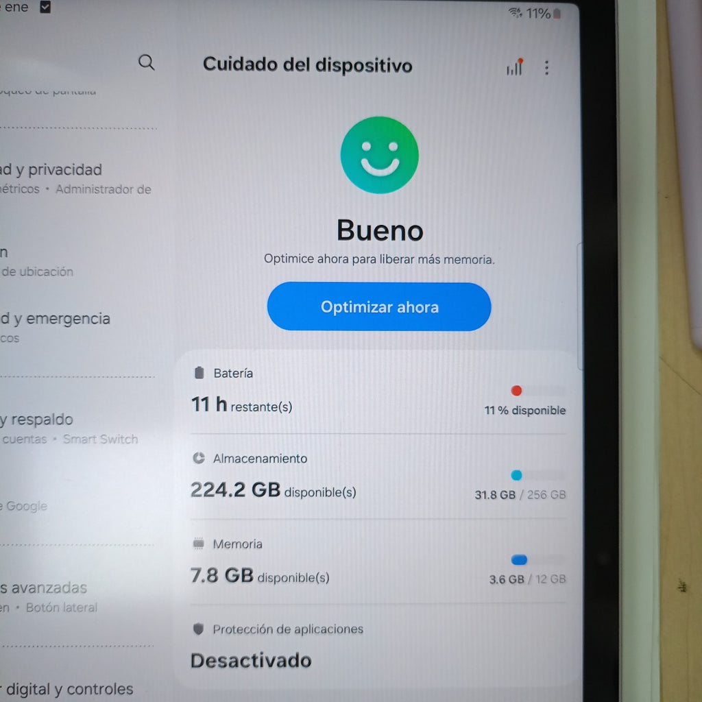 TABLETA SAMSUNG GALAXY TAB S9 FE+ SM-X610 (2023) 256 GB 12 GB RAM (SEMINUEVO)