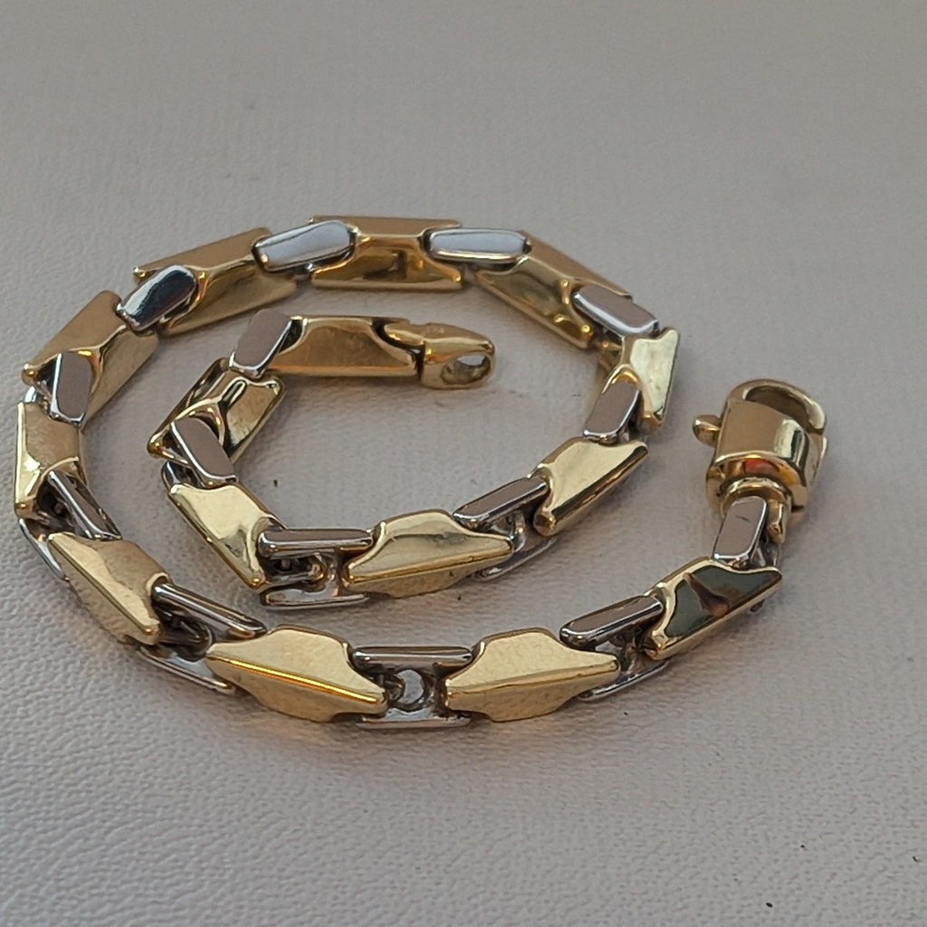 PULSERA ORO COMBINADO 14 K 13,90 GRMS (SEMINUEVO)