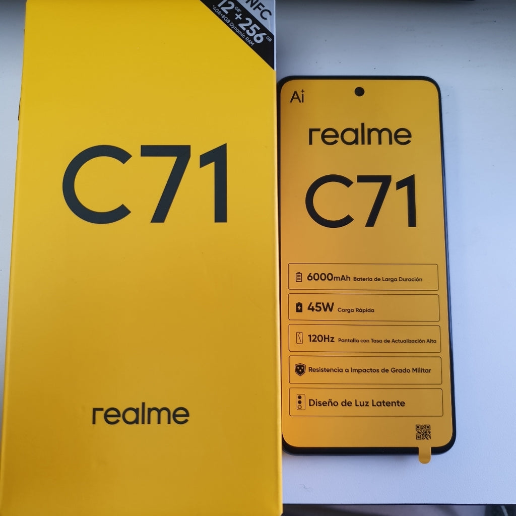 CELULAR REALME C71 RMX5303 (2025) 256 GB 8 GB RAM (SEMINUEVO)