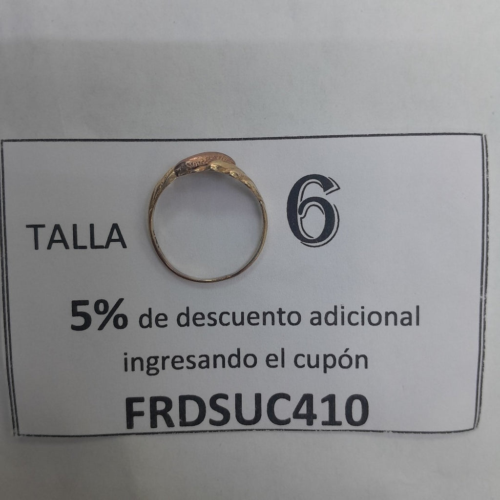 ANILLITO ORO COMBINADO 10 K 1.5 GRMS (SEMINUEVO)